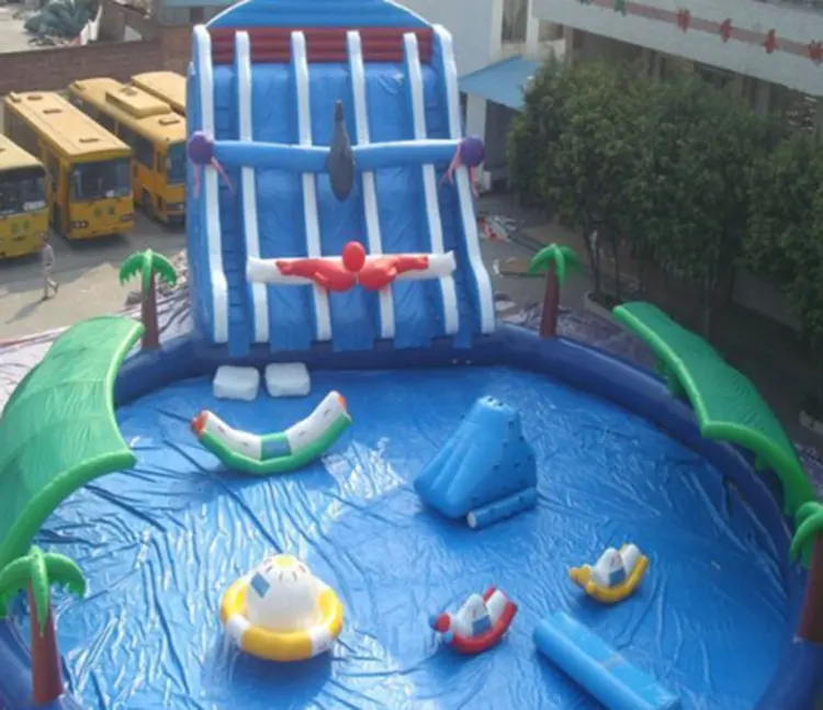 Equipo de parque acuático inflable de verano para niños con lista de precios
