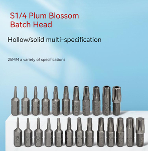 Toptan 1/4 hex shank 25mm erik çiçek kısa bit kafa S2 çelik manyetik tornavida bit ile