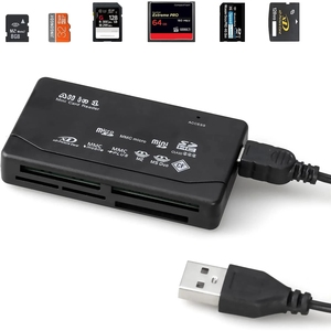 Hepsi tek kart okuyucu USB 2.0 USB kart okuyucu adaptör desteği TF CF SD Mini SD SDHC MMC MS XD hafıza kartı okuyucu 6 In 1 - Product Image 3