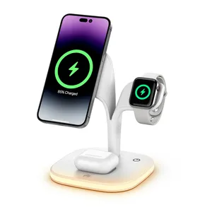 15w磁気スリーインワン5In1ワイヤレス高速充電器ドックブラケットステーションforApple 15 14スタンバイ3In1ワイヤレス充電器 - Product Image 6
