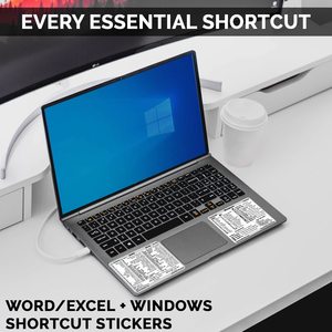 Word/Excel (для Windows) Справочное руководство по сочетанию клавиш стикер ламинированный винил без остатков - Product Image 6
