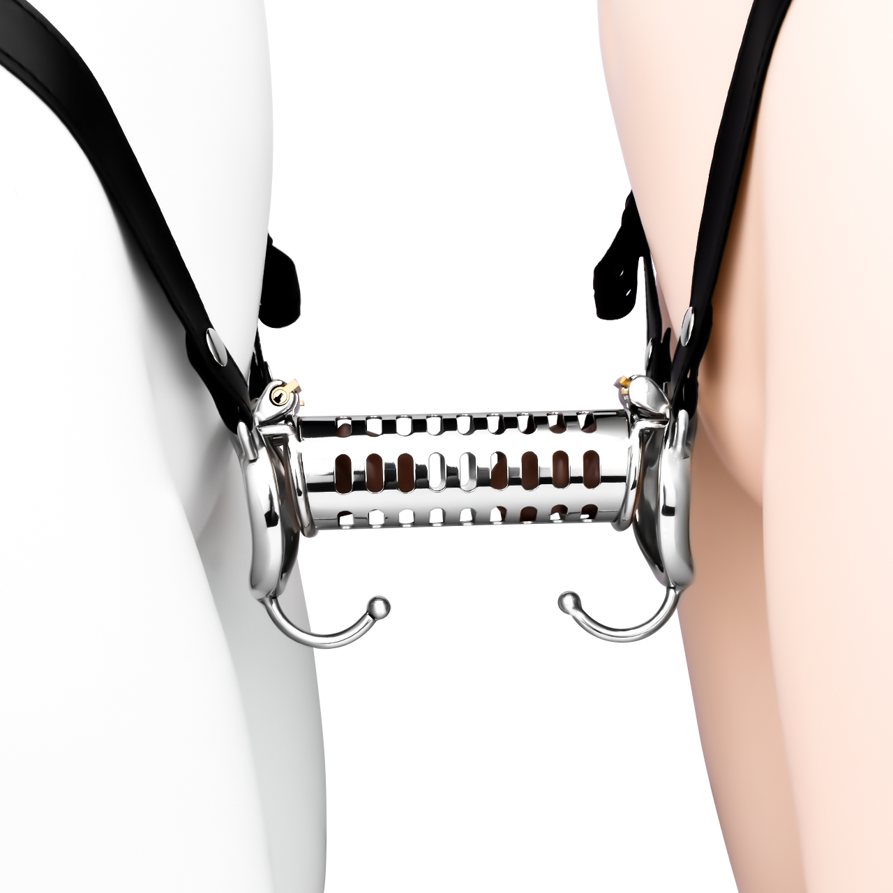 Couleur argent FRRK-3256 anneaux incurvés + boules crochet + ceinture