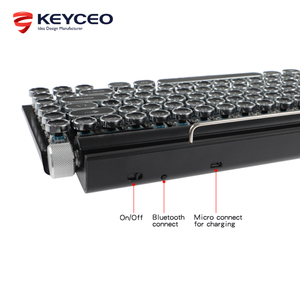 83 Key USB + BT Dual Mode Mechanical <strong>Keyboard</strong> Retro Keycap Detachable Switch Rainbow <strong>Backlight</strong> <strong>Keyboard</strong> - Product Image 3