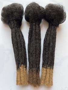 Ucuz fiyat 0.2/0.4/0.6/0.8/1cm Afro Kinky toplu T1B/27 Locs 100% insan saçı Dreadlock tığ saç ekleme - Product Image 3