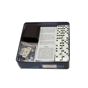 Bộ Bài Tây Ban Nha Một Bộ Bài Domino Với 28 Miếng Chip Một Cốc Thủy Tinh Và 5 Con Xúc Xắc Mexico - Product Image 3