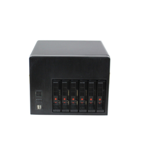 Custodia per archiviazione collegata alla rete 6Bay Mini ITX Nas Ai custodia per disco rigido 3.5'' - Product Image 1