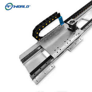 Mesa deslizante lineal multifuncional de aluminio y acero inoxidable personalizada profesional, riel de guía de doble línea - Product Image 1