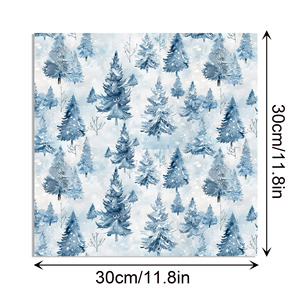 WW142 Natal Ice Forest Theme Scrapbook <span class=keywords><strong>Paper</strong></span> Inverno Árvore Floco De Neve Padrão DIY Papel Artesanato para Decors Fundo Do Partido