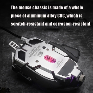 Newest Design 1.8M Inphic PG6 9 <strong>Keys</strong> <strong>Macro</strong> Definition Gaming USB Luminous Wired Mouse Office Home Laptop Mouse - Product Image 3