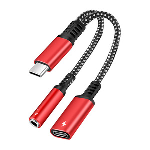 Cantell <strong>2</strong> <strong>in</strong> <strong>1</strong> Headphone Splitter Aux Converter Earphone Jack Audio Adapter Type c to 3.5mm Auxiliary Cord - Product Image 3