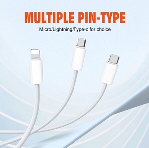 LDNIOLS891カスタム1m2mUsbからタイプC携帯電話充電器急速充電ホワイトデータUsbケーブル - Product Image 2