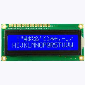 16*2 16x2 Personaggio Dei Cartoni Animati in bianco e nero LCD 1602 Modulo Display con bule retroilluminazione