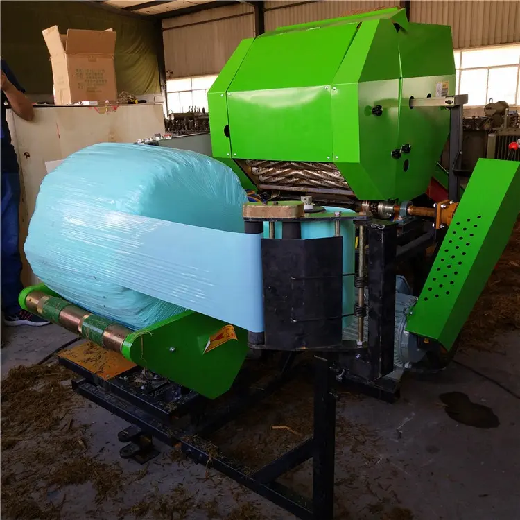 China AOLS automatic corn silage wrapping mini hay bale making machine