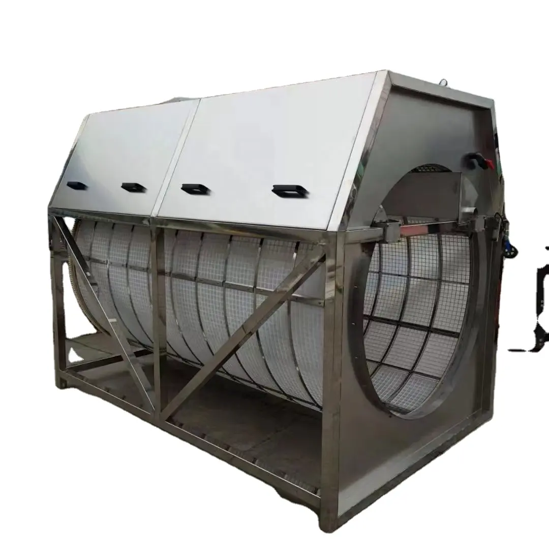 Filtro de tambor giratorio de agua en espiral para acuicultura, equipo especial para granjas de acuicultura circulantes a gran escala