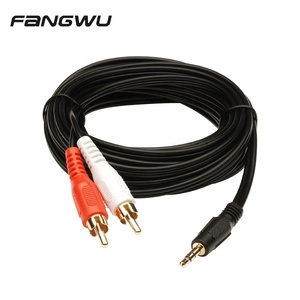 高Hifi端光学至Xlr 3.5毫米Rca数字Aux视频Y连接器Usb 3核心适配器分路器模拟带音量音频电缆 - Product Image 1
