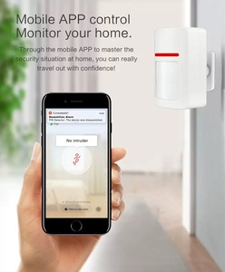 永利智能WIFI和红外防盗报警系统，带图雅传感器433兆赫移动应用门检测器个人使用 - Product Image 6