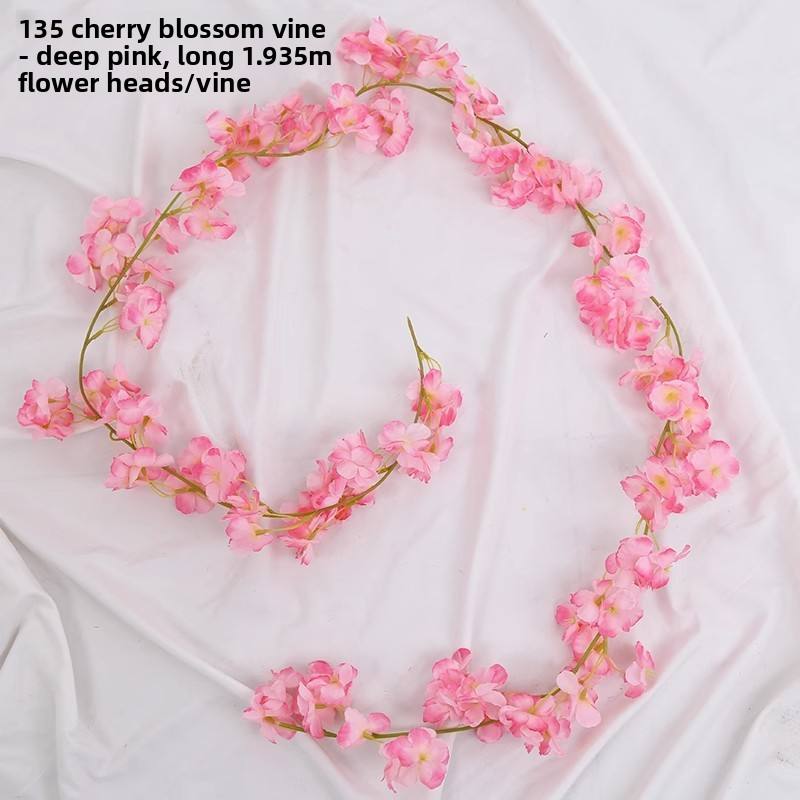 135 fleurs de cerisier rose foncé -1