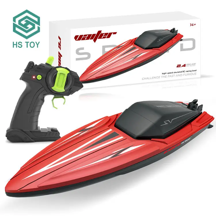 HS 2.4g çift Motor su geçirmez 4 kanal yüksek hızlı gemi hızlı Rc yarış teknesi radyo kontrol oyuncak sürat satılık