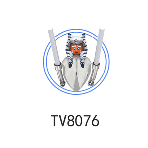 TV6110克隆人太空战争阿索卡·汉·索洛卢克·莱娅休克士兵迷你组装积木动作人物塑料儿童玩具
