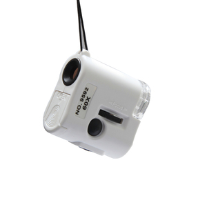 带uv led灯的便携式迷你袖珍放大镜60x显微镜 - Product Image 5