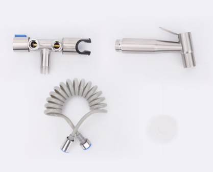 Pistolet de pulvérisation pour WC, finition mate, 2 m, ensemble 3 pièces 8714