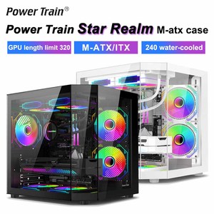 Oyun-X yeni varış beyaz Atx Matx Itx Pc bilgisayar şasi muhafaza masaüstü Cpu durumda Pc durumda tam kule bilgisayar oyun kılıfları - Product Image 5