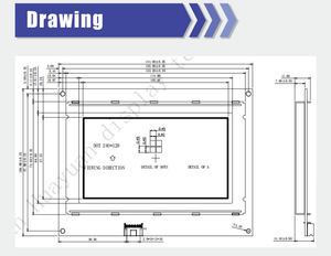 Hersteller Benutzer definiertes Zeichen LCD-Modul Punkte 240128 LCD 240x128 LCD-Display LCM-Modul Werks versorgung 5,1-ZOLL-STN-ANZEIGE - Product Image 6