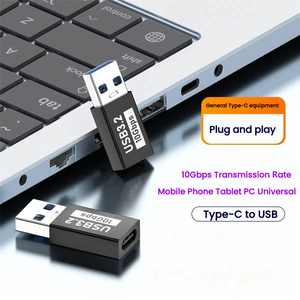 <strong>USB</strong> <strong>3</strong>.<strong>1</strong> Male to <strong>USB</strong> C Female Adapter <strong>USB</strong> <strong>3</strong>.<strong>0</strong> A to <strong>Type</strong>-C Extended Conversion Connector 10Gbps Support Charging Data Transfer