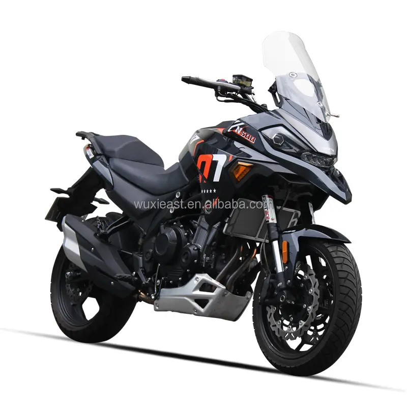 EEC pendingin air kecepatan tinggi, sepeda motor balap 500CC dengan rem cakram ganda ABS EFI