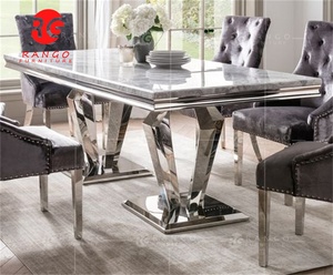 Designer Dining Room <strong>Table</strong> <strong>Sets</strong> Marble Top Dining <strong>Table</strong> Chair <strong>Set</strong> - Product Image 3