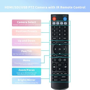Phát sóng PTZ quang máy ảnh 1080P máy ảnh HD-MI USB Kết quả đầu ra cho hội nghị video Nhà thờ live streaming hệ thống - Product Image 4