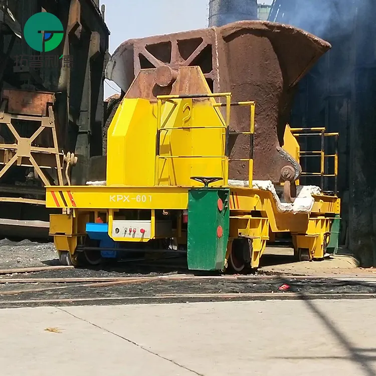 Caldeira fábrica custom rail bogie aço fundido motorizado carrinho de transferência de concha
