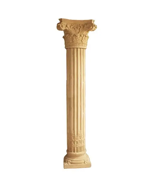 Columna de granito redondo de piedra sólida, diseño de puerta grande para el hogar, mayúscula, Natural, decorativa, para jardín