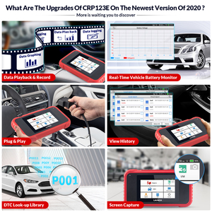 CRP123EV2.0自動診断ツールアップデートオンライン起動LAUNCHX431 Creader CRP123EOBD2 Code Reader for Android System - Product Image 6