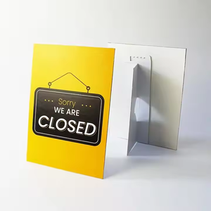 Giao Hàng Nhanh Chóng Di Chuyển Đóng Mở Cá Nhân Countertop Strut Thẻ Đứng Tùy Chỉnh Giá Cả Trở Lại Dấu Hiệu Hội Đồng Quản Trị Cho Hiển Thị - Product Image 2