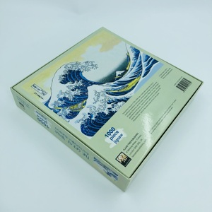 Chi phí thấp tái sản xuất 100 Mảnh Trò chơi câu đố hai mảnh hộp - Product Image 5