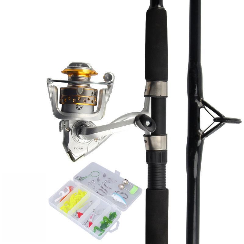 Canne à pêche + 2000 type roue de rotation + 100m 3 # pêche