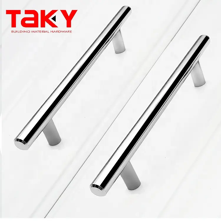 Vendita calda in acciaio inox T bar pull maniglie cabina armadio mobili maniglia