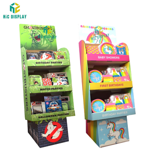 Hic tùy chỉnh <span class=keywords><strong>Pop</strong></span> tầng cửa hàng bán lẻ sản phẩm hiển thị đơn vị đứng các tông sóng kẹo thực phẩm đồ uống các tông hiển thị giá - Product Image 1