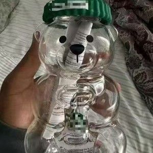 Phong cách Ins 300-401ml giá rẻ sáng tạo kính Starbuck Gấu bông cốc - Product Image 3