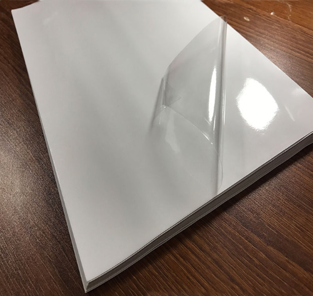 Vinilo Transparente Autoadhesivo A4 para impresoras INKJET- POR MAYOR