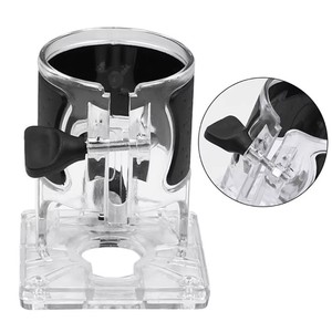Ağaç İşleme Router kırpma makinesi üs şeffaf kapak ayarlanabilir oyma makinesi koruyucu kabuk kırpma için kullanılır - Product Image 4