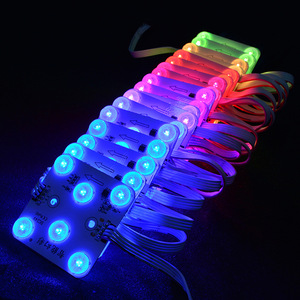 Водонепроницаемый 24 В квадратный RGB светодиодный модуль DMX512 IC квадратный 12 В Светодиодный модуль для рекламы потолочный светильник 24 В Модуль светодиодный свет