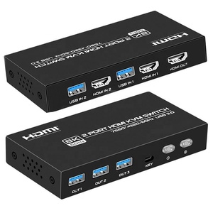 SY USB 3.0 8K HDMI KVM开关2端口8k手动hdmi kvm开关7680*4320/60hz usb 3.0 hdmi 2.1v 2进1出开关 - Product Image 2