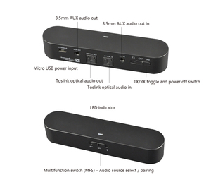 Sender mit großer Arbeits reichweite Empfänger mit aptX Bluetooth-Empfänger mit geringer Latenz Sender OEM ODM Bluetooth-Sender - Product Image 6
