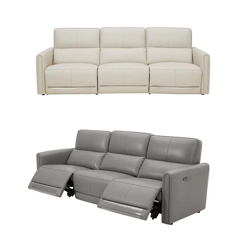 2022 vendita calda produttore design popolare sitter rocker sezionale super confortevole divano reclinabile in vera pelle
