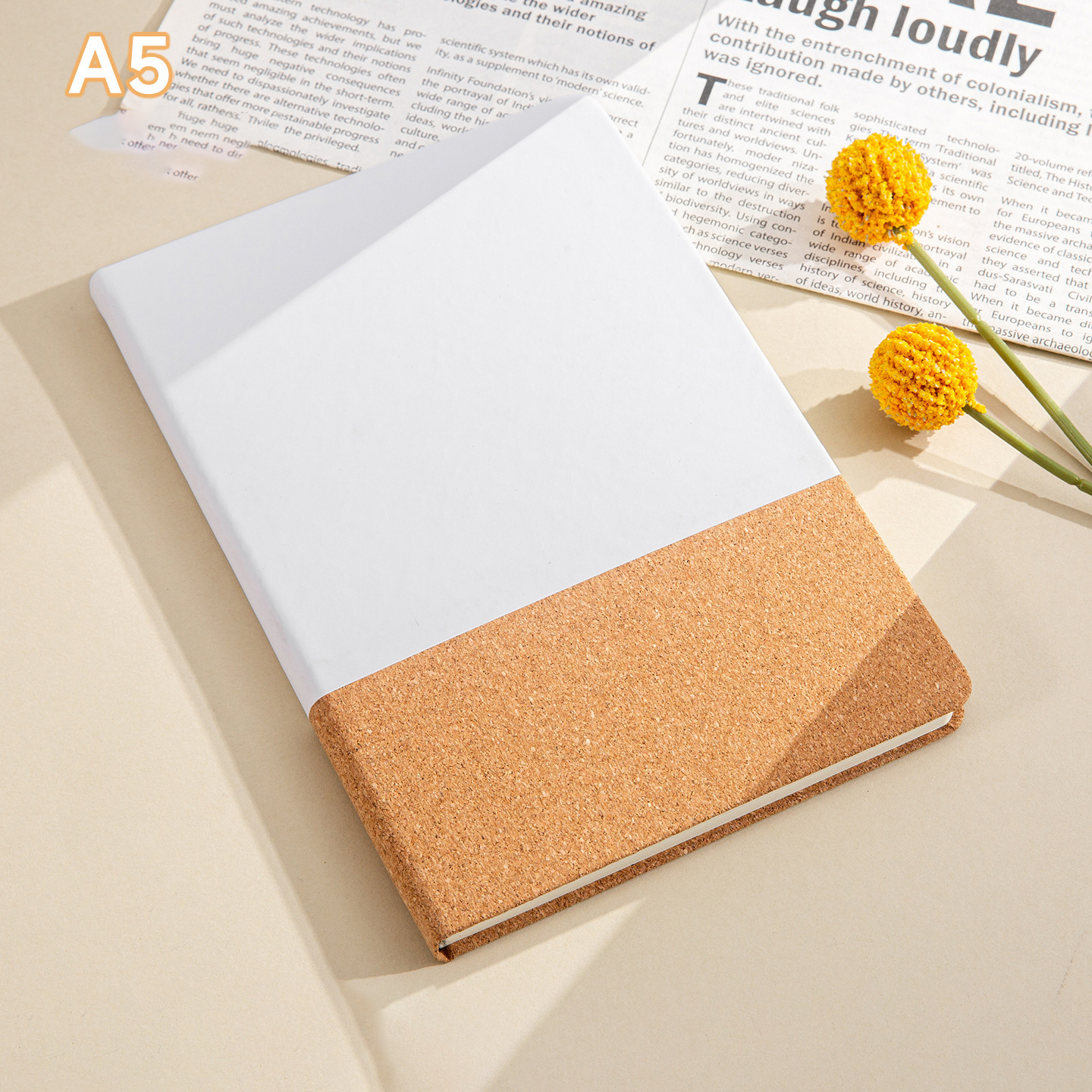White notebook
