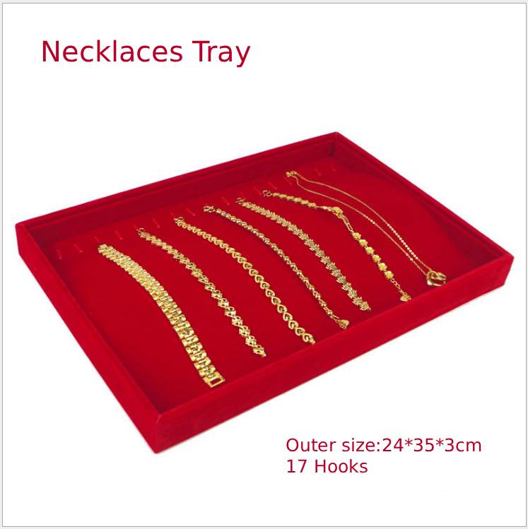 Rouge (Plateau à collier en velours)