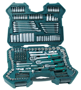 Machinist's Tool Set 215 Pcs 1/2&quot;&amp;3/8&quot;&amp;1/4&quot;Dr. Socket Set Wrench Screwdriver Bit Torx  Rachet Driver Tool Kit Box Case