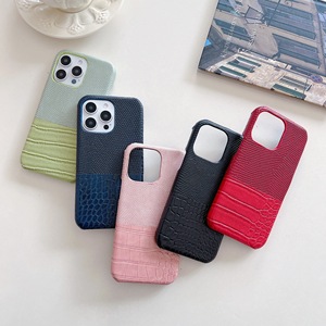 เคสโทรศัพท์ลายจิ้งจกจระเข้สำหรับผู้หญิง PU เคสครึ่งฝาสำหรับ iPhone 16 E 15 14 13 12 11 PRO MAX - Product Image 2